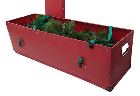 ACCURATE <strong>Christmas Tree Storage Box</strong> | Extra Strong <strong>Box</strong> with Lid and Secure Latching Handles | Can fit up to 8 <strong>Ft</strong> Tall (dismantle) Artificial <strong>Trees</strong> (XMAS <strong>TREE</strong> STORE <strong>BOX</strong>). . Rigid christmas tree storage box 75 ft